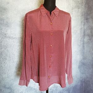 Ann Taylor silk blouse, size L.